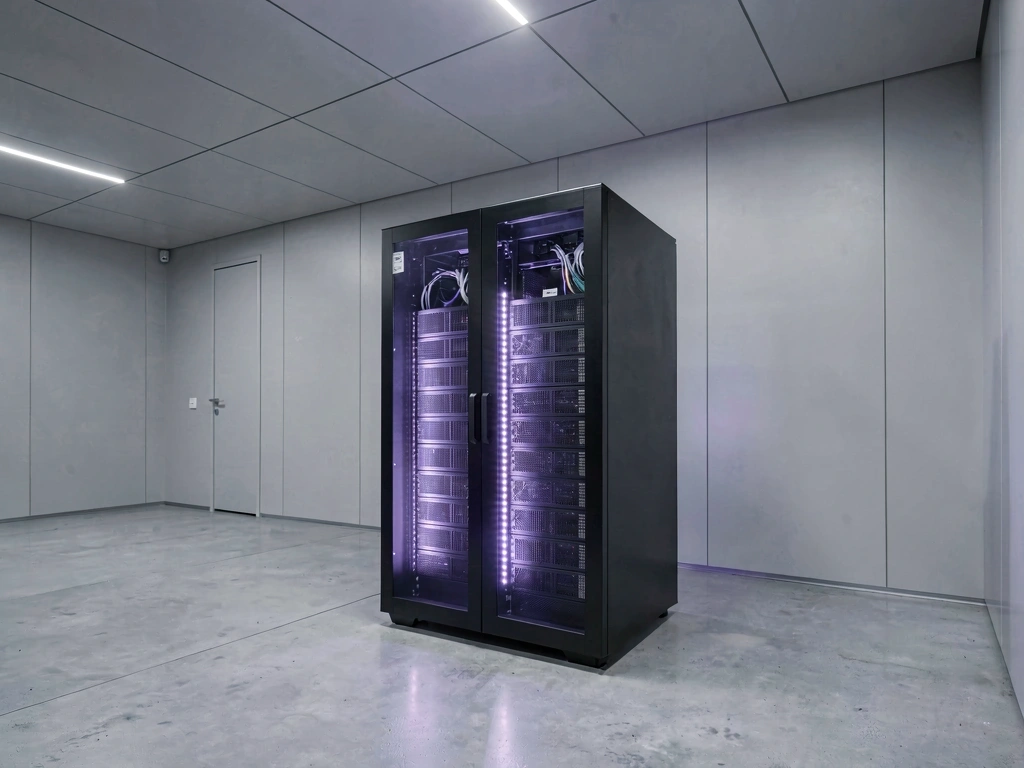 Server infrastructure representing data security