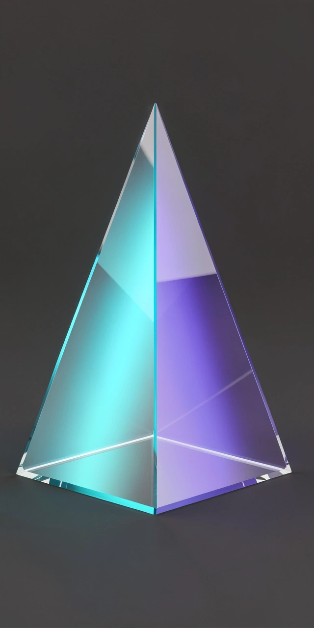 Spectral glass refraction